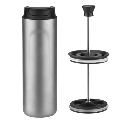 EALRIDV Thermobecher, doppelwandige Titan Isolierung, robustes camping kochgeschirr camping tasse, für Outdoor Camping, Wandern Reiseenthusiasten (Sandblast) von EALRIDV