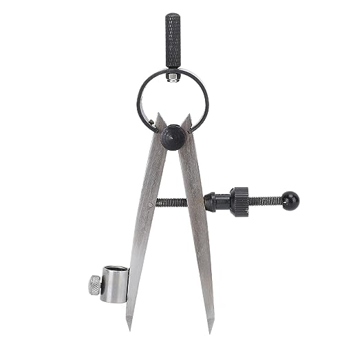 Federzirkel, 75mm stabile Einstellung Flügelteiler, präzise Linienführung mit anreißzirkel Funktion, für Metallbearbeitung Handwerk geeignet Federzirkel, 75mm stabile Einstellung Flügelteiler, präzise Linienführung mit anreißzirkel Funktion, für Metallbearbeitung Handwerk geeignet von EALRIDV