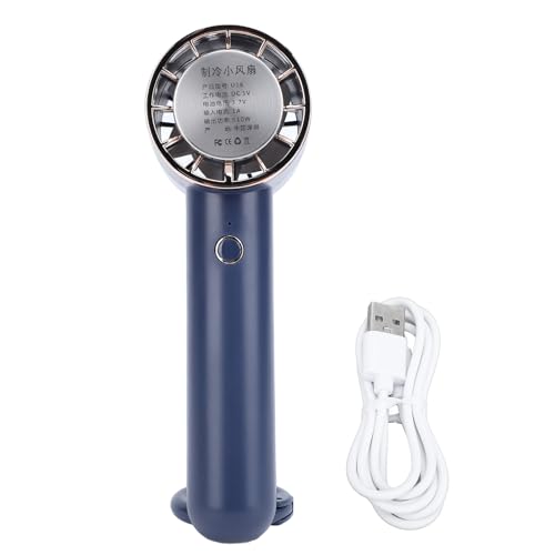 Tragbarer USB-Ventilator, schnelle Kühlung durch Halbleiterkühlung, Mini-Ventilator im kompakten Design für Wanderungen und den Einsatz im Freien (Marineblau) von EALRIDV