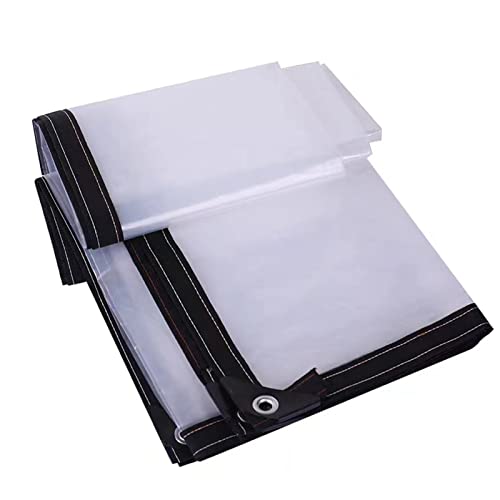 EAMOM Abdeckplane 2x3 Mit Ösen Transparenter Terrassenvorhang Plane Transparent Mit Ösen PVC Transparente Plane Wetterbeständig für WintergärtenBalkongärten (Color : Clear, Size : 1.8x2.2m) von EAMOM