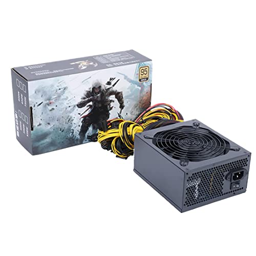 EAMOM 2000 W 2400 W 2600 W 180 V-260 V ATX ETH Bitcoin Mining Netzteil 95 % Effizienz, unterstützt 8 Display-Karten GPU für BTC Bitcoin Miner (2400 W 220 V) von EAMOM