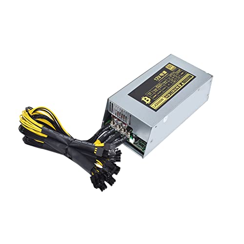 EAMOM 2U Single Channel 2000W ETH Mining Rig Netzteil Miner PSU 10x6Pin Efficiency Device For BTC Antminer Bitcoin S7 S9 von EAMOM