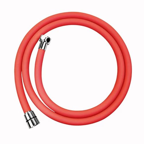 EANAGO Bunter Silikon-Duschschlauch, 360° Drehbar, geräuschlos, rosa, passend für alle gängigen Duschköpfe, Verdrehschutz, Knickschutz, BPA-frei, Brauseschlauch 150 cm / 1,5 m, Schlauch Dusche EANAGO Bunter Silikon-Duschschlauch, 360° Drehbar, geräuschlos, rosa, passend für alle gängigen Duschköpfe, Verdrehschutz, Knickschutz, BPA-frei, Brauseschlauch 150 cm / 1,5 m, Schlauch Dusche von EANAGO