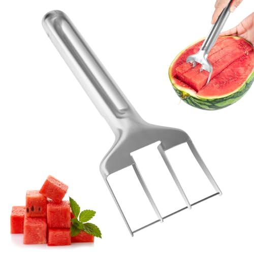 Watermelon Fork Cutter Slicer Tool, Stainless Steel Fruit Cutter Watermelon Cutting Tool for Home Party Camping Kitchen Gadget Watermelon Fork Cutter Slicer Tool, Stainless Steel Fruit Cutter Watermelon Cutting Tool for Home Party Camping Kitchen Gadget von EAPMGQR