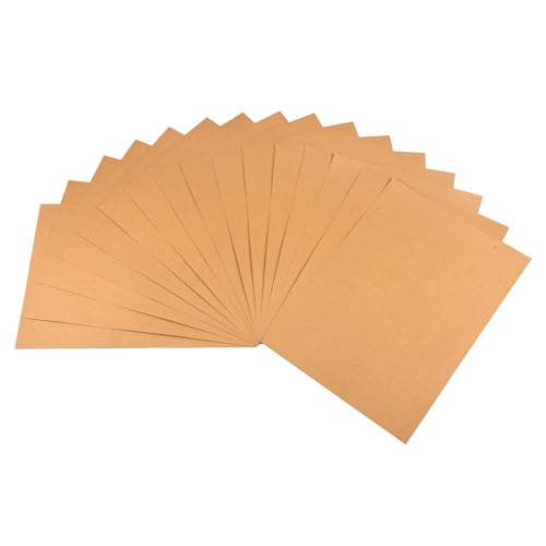 ewtshop® Kraftpapier, 50 Blätter, DIN A3, Naturkarton, hochwertige Qualität, Brown Natural Craft Card, Kraftkarton 260 g Qualität von ewtshop