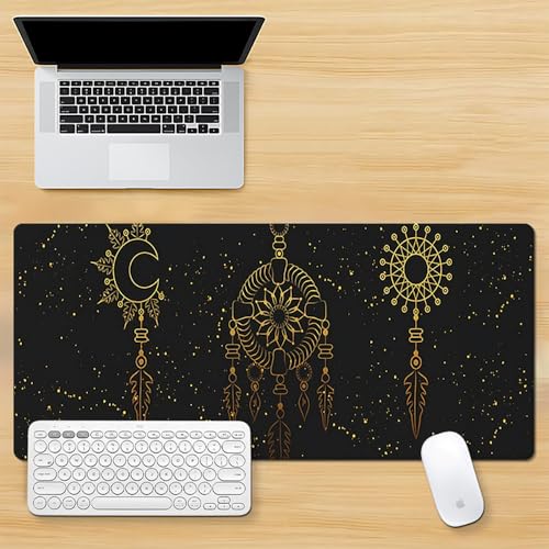 Craft,Gaming-Mauspad XL (30 x 80 cm), Geister-Erweitertes großes Mauspad, Schreibtischunterlage, genähte Kanten, rutschfeste Gummiunterseite, Tastaturunterlage (80 x 30 cm) von EASTARAL