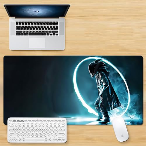 Craft,Gaming Mauspad XL (30 x 80 cm), Geometrie erweitertes großes Mauspad, Schreibtischunterlage, genähte Kanten, rutschfeste Gummiunterseite, Tastaturunterlage (80 x 30 cm) von EASTARAL