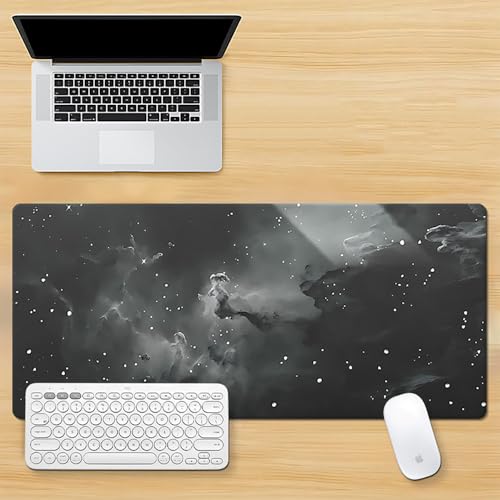Craft,Gaming Mauspad XL (30 x 80 cm), erweitertes großes Mauspad, Schreibtischunterlage, genähte Kanten, rutschfeste Gummiunterseite, Landschafts-Tastatur-Pad (80 x 30 cm) von EASTARAL