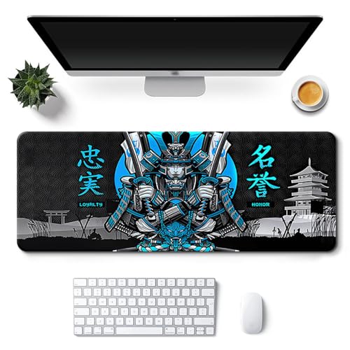Craft,Gaming-Mauspad XL (30 x 80 cm), erweitertes großes Mauspad, Schreibtischunterlage, genähte Kanten, rutschfeste Gummiunterseite, Tastaturunterlage (80 x 30 cm) von EASTARAL