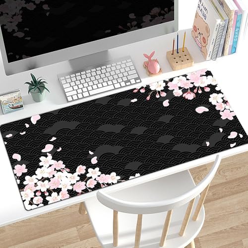 Craft,Gaming-Mauspad XL (30 x 80 cm), erweitertes großes Mauspad, Schreibtischunterlage, genähte Kanten, rutschfeste Gummiunterseite, Tastaturunterlage (80 x 30 cm) von EASTARAL
