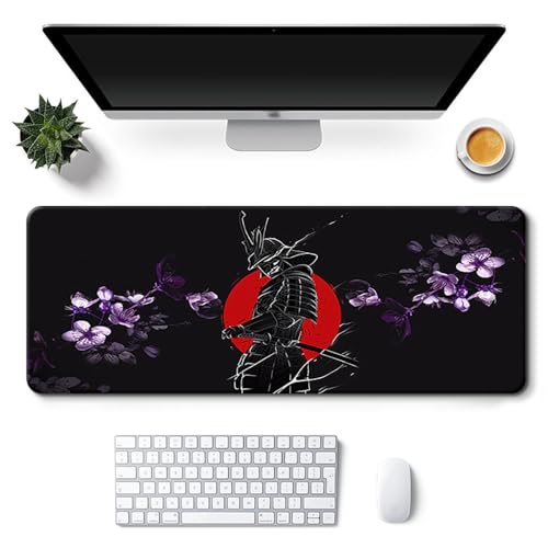 Craft,Gaming-Mauspad XL (30 x 80 cm), erweitertes großes Mauspad, Schreibtischunterlage, genähte Kanten, rutschfeste Gummiunterseite, Tastaturunterlage (80 x 30 cm) von EASTARAL