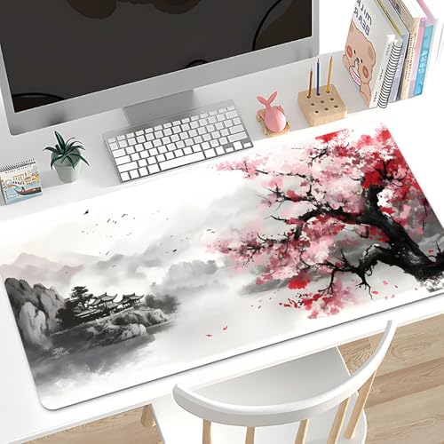 Craft,Gaming-Mauspad XL (30 x 80 cm), erweitertes großes Mauspad, Schreibtischunterlage, genähte Kanten, rutschfeste Gummiunterseite, Tastaturunterlage (80 x 30 cm) von EASTARAL
