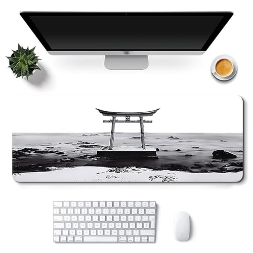 Craft,Gaming-Mauspad XL (30 x 80 cm), erweitertes großes Mauspad, Schreibtischunterlage, genähte Kanten, rutschfeste Gummiunterseite, Tastaturunterlage (80 x 30 cm) von EASTARAL