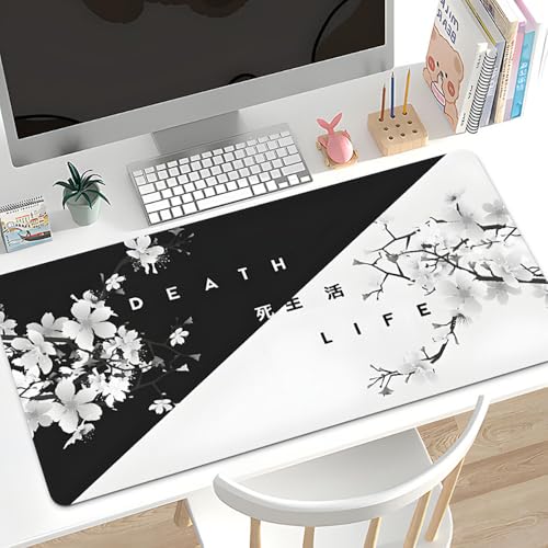 Craft,Gaming-Mauspad XL (30 x 80 cm), erweitertes großes Mauspad, Schreibtischunterlage, genähte Kanten, rutschfeste Gummiunterseite, Tastaturunterlage (80 x 30 cm) von EASTARAL