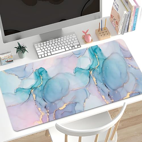 Craft,Gaming-Mauspad XL (30 x 80 cm), erweitertes großes Mauspad, Schreibtischunterlage, genähte Kanten, rutschfeste Gummiunterseite, Tastaturunterlage (80 x 30 cm) von EASTARAL