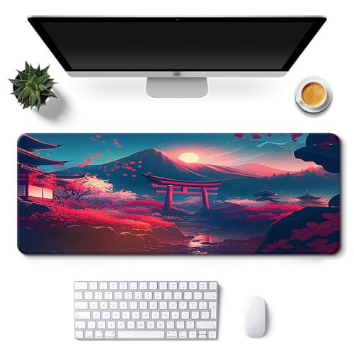 Craft,Gaming-Mauspad XL (30 x 80 cm), erweitertes großes Mauspad, Schreibtischunterlage, genähte Kanten, rutschfeste Gummiunterseite, Tastaturunterlage (80 x 30 cm) von EASTARAL