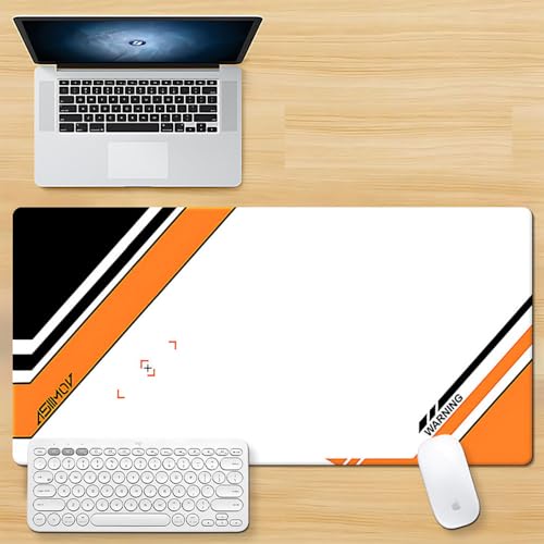 Craft,Gaming Mauspad XL (30 x 80 cm), geometrische Figur, erweitertes großes Mauspad, Schreibtischunterlage, genähte Kanten, rutschfeste Gummiunterseite, Tastaturunterlage (80 x 30 cm) von EASTARAL