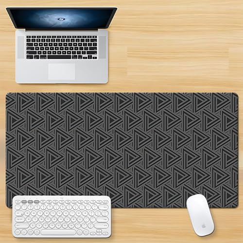 Craft,Gaming Mauspad XL (30 x 80 cm), geometrische Figur, erweitertes großes Mauspad, Schreibtischunterlage, genähte Kanten, rutschfeste Gummiunterseite, Tastaturunterlage (80 x 30 cm) von EASTARAL