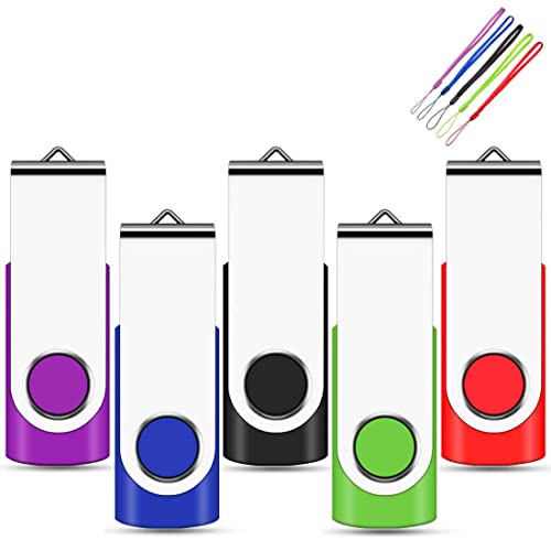 EASTBULL USB 2.0 Thumb Flash-Laufwerke, Dreh-Design zum Aufklappen, Stift Memory Stick, 5-teilig Multi-colours 4 GB EASTBULL USB 2.0 Thumb Flash-Laufwerke, Dreh-Design zum Aufklappen, Stift Memory Stick, 5-teilig Multi-colours 4 GB von EASTBULL