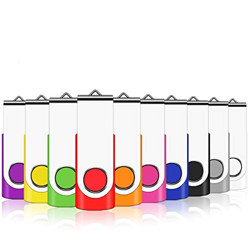 Eastbull USB 2.0 Flash Memory-Sticks, zur Speicherung von Daten, zusammenklappbar, 10 Stück, mit Lanyard 10 colours 8 GB Eastbull USB 2.0 Flash Memory-Sticks, zur Speicherung von Daten, zusammenklappbar, 10 Stück, mit Lanyard 10 colours 8 GB von EASTBULL