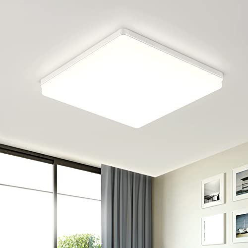 EAY EAGLE Deckenlampe LED Deckenleuchte: Flach Decke Lampe für Badezimmer Wohnzimmer Küch 4000K Ø300MM von EASY EAGLE