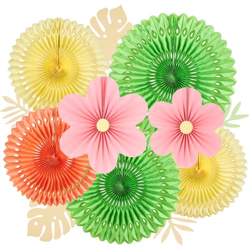 EASY JOY 12 Stück Papier Fächer Dekoration Hanging Girlande Rosa Grün Gelb für Hochzeit Geburtstag Tea Party Tischdeko Baby Shower Backdrop Garland EASY JOY 12 Stück Papier Fächer Dekoration Hanging Girlande Rosa Grün Gelb für Hochzeit Geburtstag Tea Party Tischdeko Baby Shower Backdrop Garland von EASY JOY