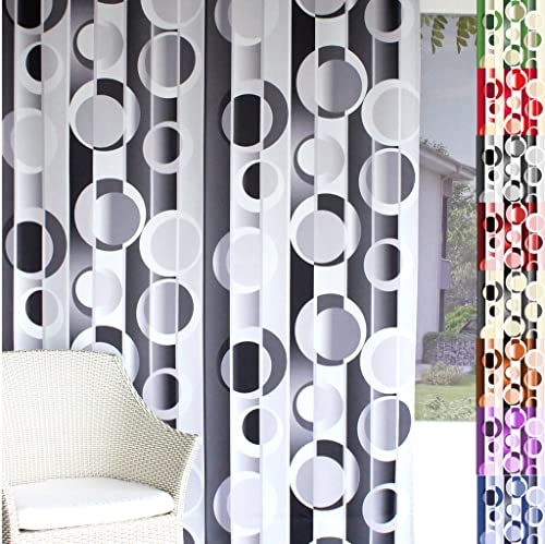 EASYHomefashion Vorhang Verdunkelungsvorhang Verdunkelungs Vorhänge Dekoschal Gardine Blickdicht Blackout Dolce violett (Größe wählbar), 250 x 145 cm von EASYHomefashion