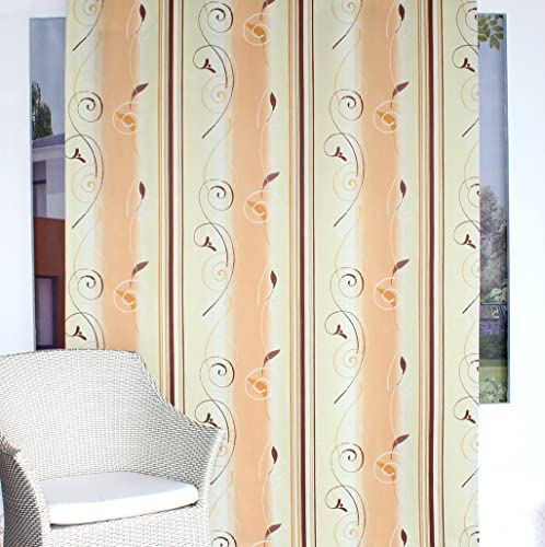 EASYHomefashion Vorhang Verdunkelungsvorhang Verdunkelungs Vorhänge Dekoschal Gardine Blickdicht Blackout FAVARA 195 x 145 cm von EASYHomefashion