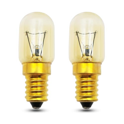 EASYIVY Backofenlampe E14 300 Grad, Backofen Glühbirne Dimmbar 360LM, Bis 300°C Hitzebeständiges, E14 Ofenlampe für Ofen, Mikrowelle, Salzlampe, Kühlschranklampe, 2700K Warmweiß, 2 Stück EASYIVY Backofenlampe E14 300 Grad, Backofen Glühbirne Dimmbar 360LM, Bis 300°C Hitzebeständiges, E14 Ofenlampe für Ofen, Mikrowelle, Salzlampe, Kühlschranklampe, 2700K Warmweiß, 2 Stück von EASYIVY