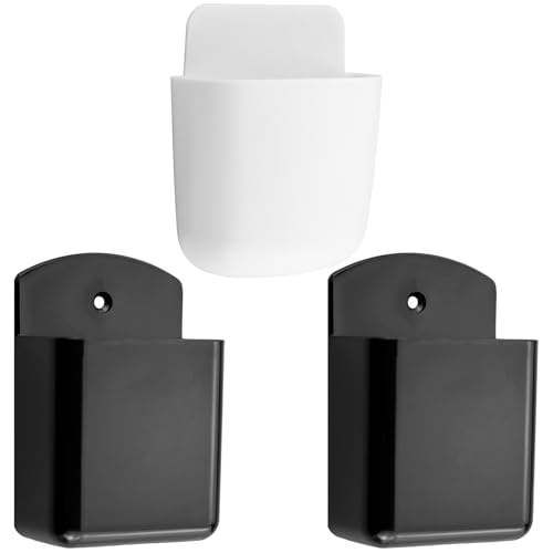 3 Stück Fernbedienung Halterung, Selbstklebende Fernbedienungshalter Wandhalterung Fernbedienung Organizer Box Schwarz und Weiß Wandaufbewahrungsbox aus Kunststoff für Zuhause, Büro, Schule 3 Stück Fernbedienung Halterung, Selbstklebende Fernbedienungshalter Wandhalterung Fernbedienung Organizer Box Schwarz und Weiß Wandaufbewahrungsbox aus Kunststoff für Zuhause, Büro, Schule von EASYKEENECOM