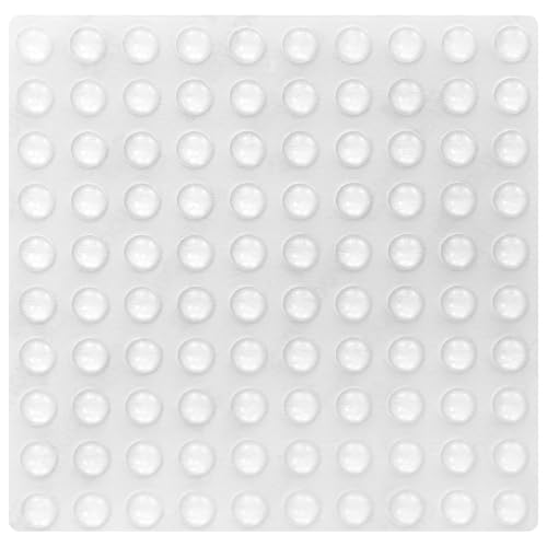 450 Stück Elastikpuffer, Gummipuffer Selbstklebend, 6mm Selbstklebend Türpuffer, Klebepunkte Transparent, Transparent Türpuffer Anschlagpuffer Schutzpuffer für Schränke, Schubladen, Lärm reduzieren von EASYKEENECOM
