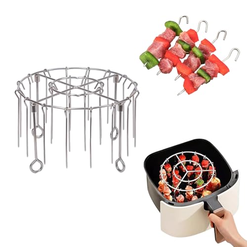 EASYLOCK Air Fryer Grillrost rund mit 24 Spießen EASYLOCK Air Fryer Grillrost rund mit 24 Spießen von EASYLOCK