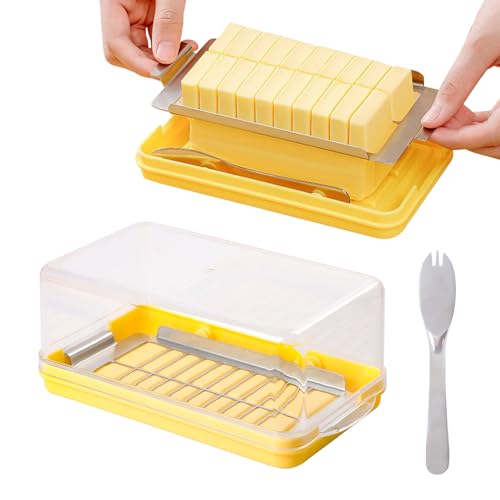 EASYLOCK Butterdose Kunststoff mit Buttergabel Butterschneider für 454g Butter in 20 gleiche Portionen aufteilen EASYLOCK Butterdose Kunststoff mit Buttergabel Butterschneider für 454g Butter in 20 gleiche Portionen aufteilen von EASYLOCK