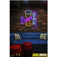 Bier Neon Schild, Bar Home Pub Wanddekoration, Kunst, Party Wanddekoration von EASYNEON