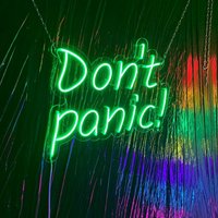 Don't Panic - Neon Schild, Motivationsschilder, Schlafzimmer Schriftzug von EASYNEON