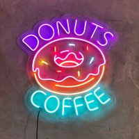 Donut Neon Schild, Mehrfarbig Benutzerdefinierte Wand Dekor, Schild Schlafzimmer, Raum Flex von EASYNEON