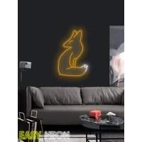 Fuchs Benutzerdefinierte Leuchtreklame, Lichtschild, Led-Schild, Orange Wanddekor, Wandmuster, Tier Neonlicht, Led-Schild von EASYNEON