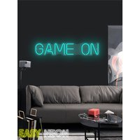 Game On - Led Neonschild, Neonschild Spielen, Schlafzimmer Led Benutzerdefinierte, Schlafzimmer, Zuhause, Raumwanddekor von EASYNEON