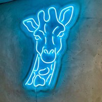 Giraffe Neon Schild, Innendekoration, Wanddeko, Schilder von EASYNEON