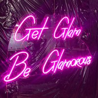 Holen Sie Sich Glam Be Glamorous Leuchtreklame. Schild in Einem Schönheitssalon, Wanddekoration, Studiodekoration, Personalisiertes Neonschild von EASYNEON