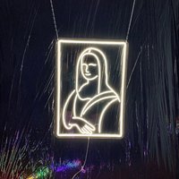 Mona Lisa Led Neon Schild, Da Vinci, Gioconda Portrait, Wandkunst, Malerei, Leonardos Meisterwerk, Schlafzimmer Dekor von EASYNEON