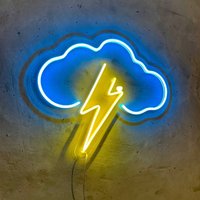 Neon Blitz, Lightning Bolt, Vintage Retro Grafik Design, Schild, Schilder, Led-Licht, Custom von EASYNEON