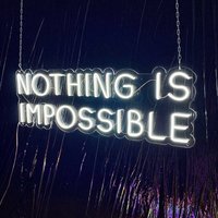 Nothing Is Impossible - Led Neon Schild, Wanddekoration, Wandschild, Neonlichter von EASYNEON