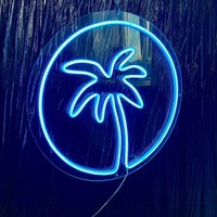 Palmen Neon Schild, Baum Strand Kokosnuss Custom Led Schlafzimmer Dekor von EASYNEON