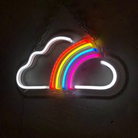 Regenbogen Neon Schild - Wand Dekor, Schlafzimmer, Licht von EASYNEON