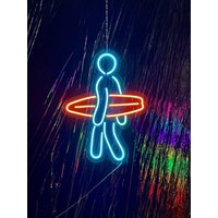 Surf Neon Schild, Surfboard Wall Art, Ocean Wave Marine Led Custom Dekor von EASYNEON