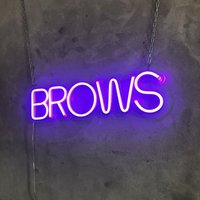 Wimpern Led Neon Schild, Beauty Salon Custom Wand Dekor, Mädchen Gesicht & Augenbrauen, Dekoration in Einem Salon, Dekor von EASYNEON