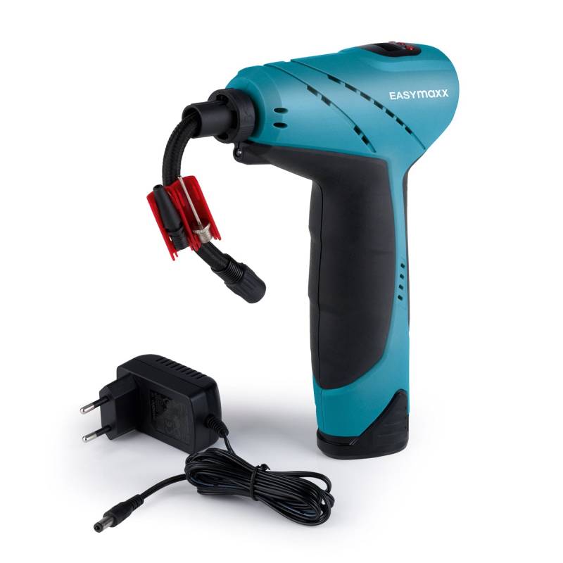 Akku-Handkompressor mit LED-Beleuchtung - blau/schwarz Akku-Handkompressor mit LED-Beleuchtung - blau/schwarz von EASYmaxx
