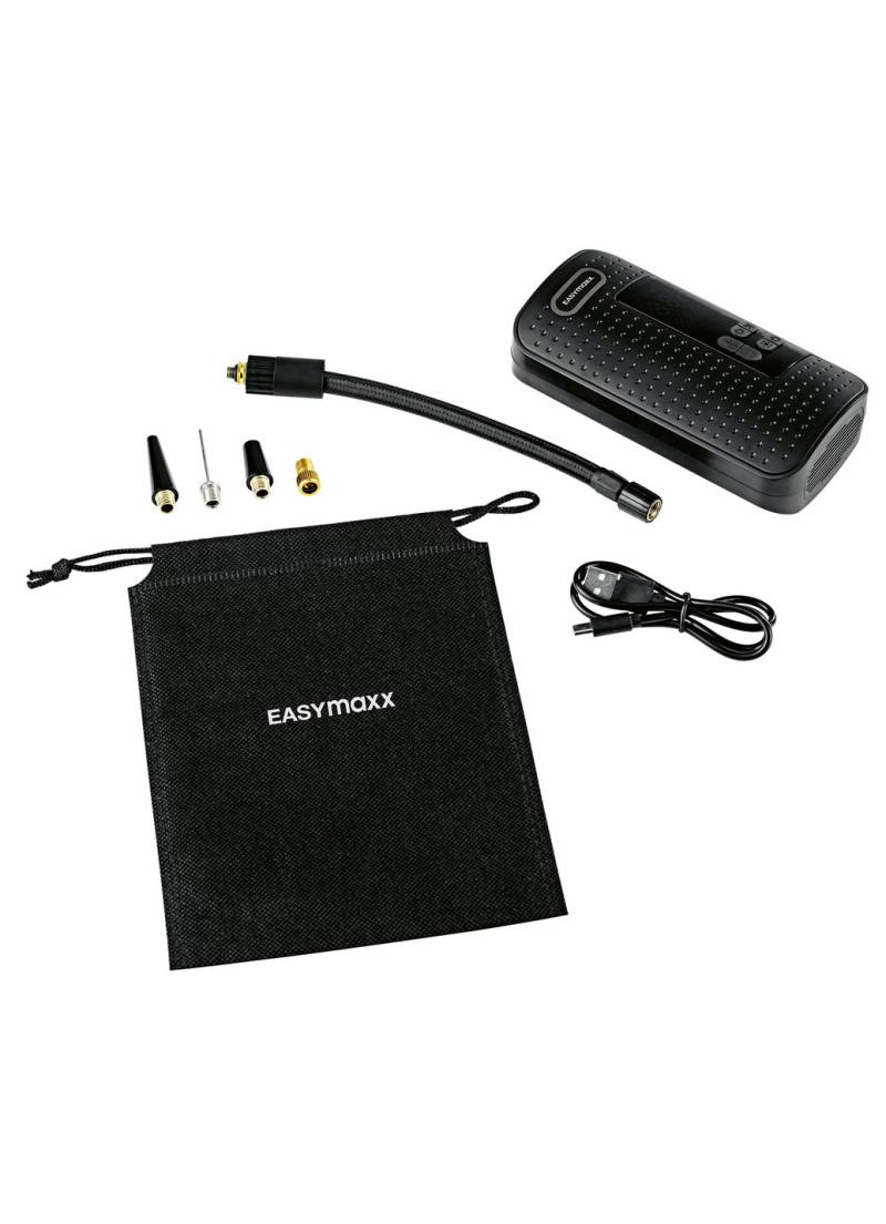 EASYmaxx Akku-Handkompressor mit LED-Beleuchtung, Schwarz EASYmaxx Akku-Handkompressor mit LED-Beleuchtung, Schwarz von EASYmaxx