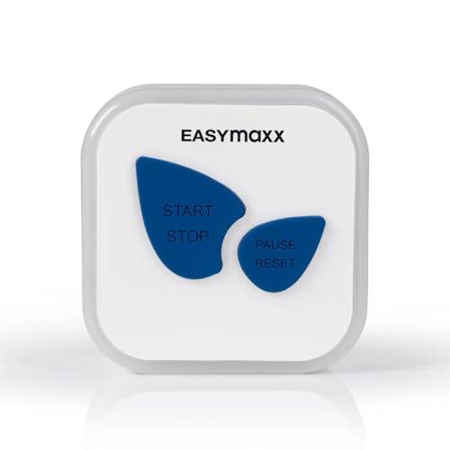 EASYmaxx LED-Wasserspartimer | Effizientes Sparen beim Duschen Dank Timerfunktion | Wasserdichtes Gadget mit Saugnapfbefestigung | Duscharmatur-Wassersparer [weiß/blau] von EASYmaxx
